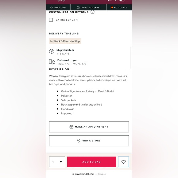GALINA SIGNATURE from David’s bridal - Picture 10 of 11